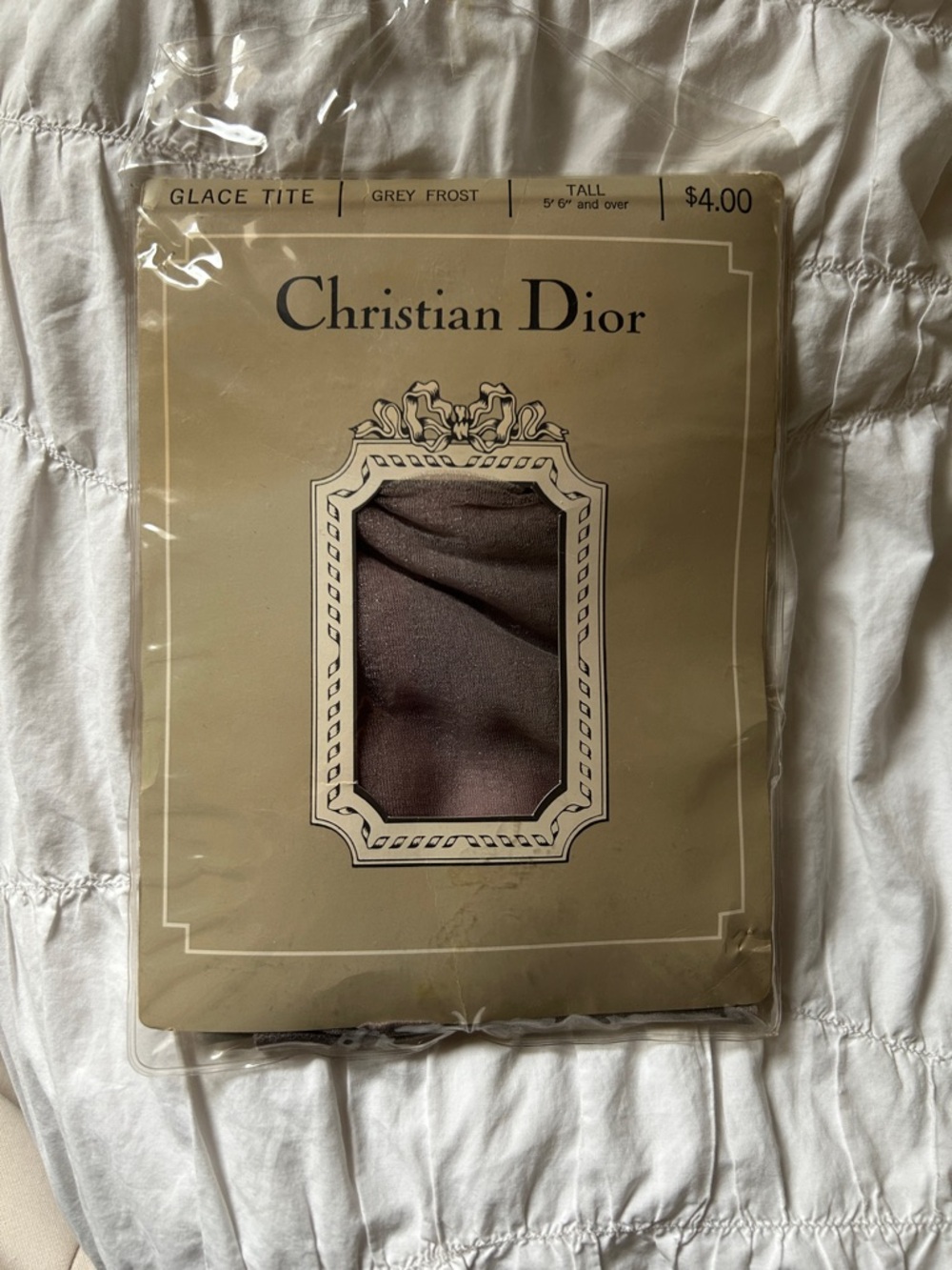 Dior Sheer Tights in Light Gray
